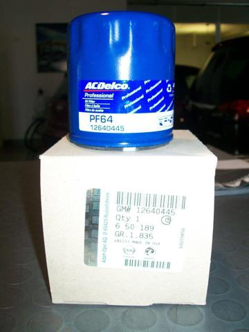 Filtr oleju 25206377 General Motors