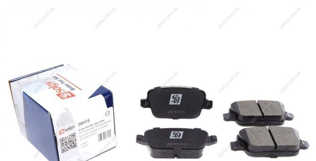 209115 Solgy Okładziny (klocki) do hamulców tarczowych tylne