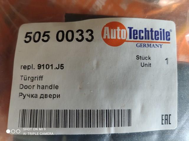 5050033 Autotechteile Klamka drzwi przednich zewnętrzna prawa
