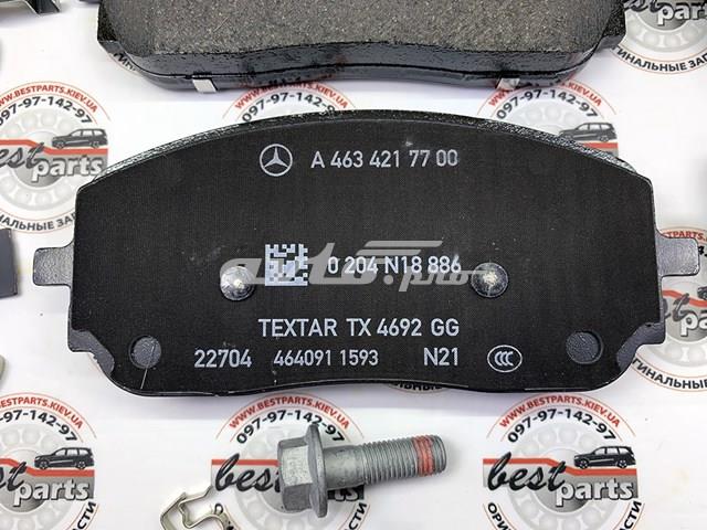 A0004203905 Mercedes Klocki hamulcowe przednie tarczowe