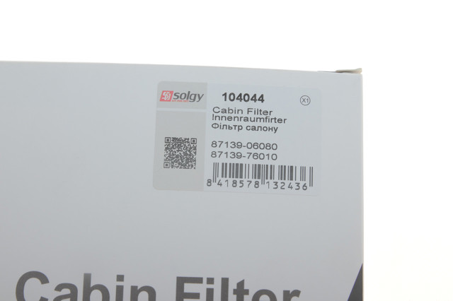 Filtr kabiny Solgy 104044 cena, od 7,86 USD