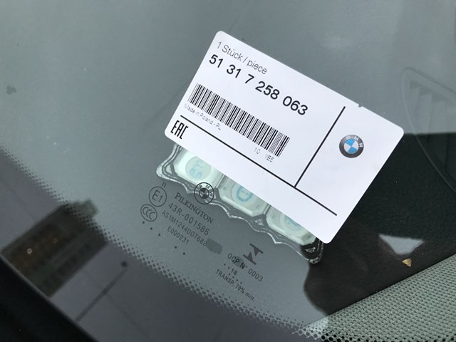 Szyba przednia BMW 51317258063 cena, od 120,00 USD