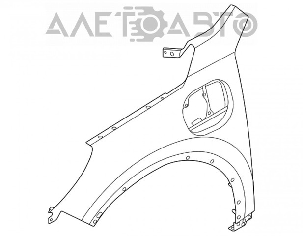 Błotnik przedni prawy FPS FP2846312 cena, od 106,12 USD