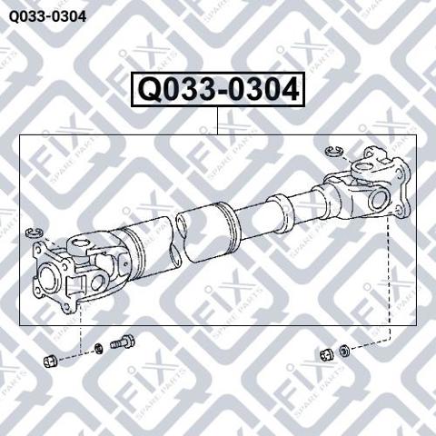 Wał Cardana, do mostu przedniego Q-fix Q0330304 cena, od 202,34 USD