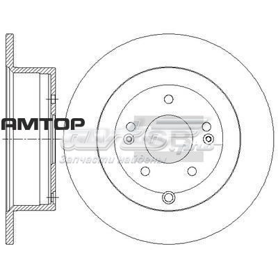 Tarcza hamulcowa tylna SD1082 Sangsin
