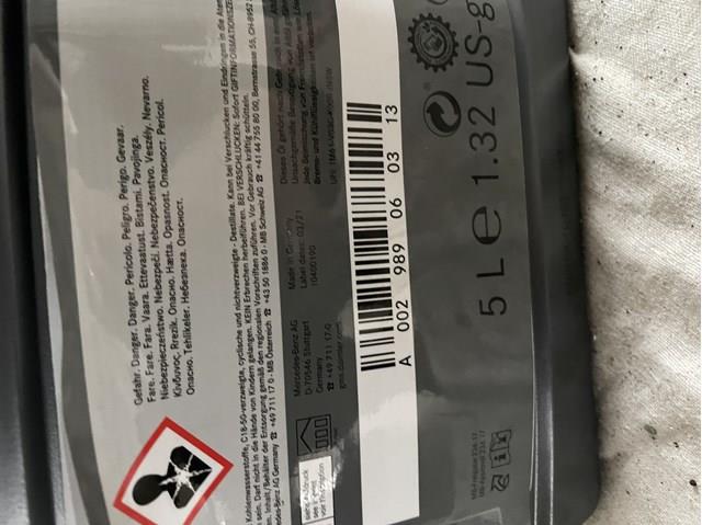 Olej przekładniowy Mercedes A002989060313 cena, od 26,40 USD