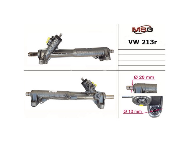 Listwa kierownicza (maglownica) MSG Rebuilding VW213R cena, od 331,45 USD