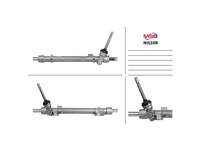 Do koszyka NI110R MSG Rebuilding Listwa kierownicza (maglownica)