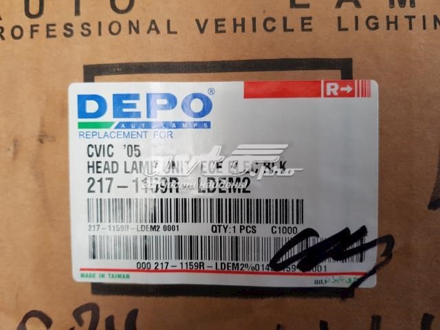 2171159RLDEM2 Depo/Loro/Abakus Reflektor prawy