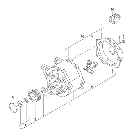 Alternator 03L903024B VAG