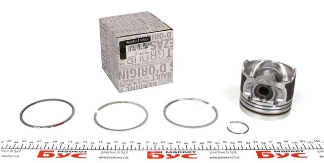 Tłok, komplet do jednego cylindru, STD 120A10538R Renault (RVI)