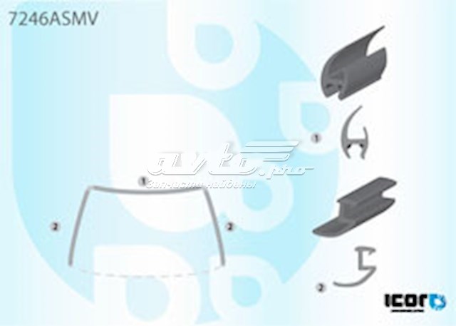 Listwa ochronna szyby przedniej Renault Kangoo I minivan (KC0, KC1) (1998 - 2008) cena, od 19,76 USD
