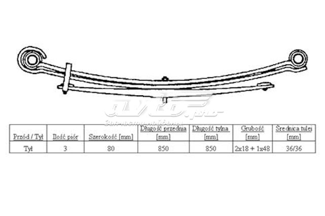 Do koszyka A6753202906 Mercedes Resor tylny