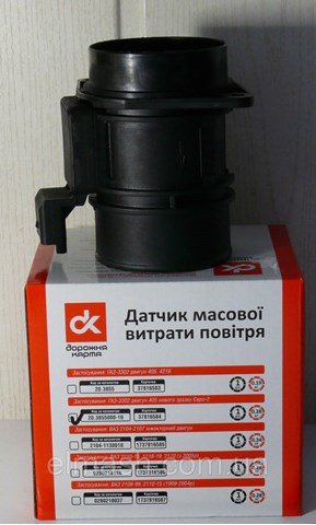 Do koszyka Czujnik przepływu powietrza, przepływomierz powietrza M.A.F. ГАЗ Газель  3302