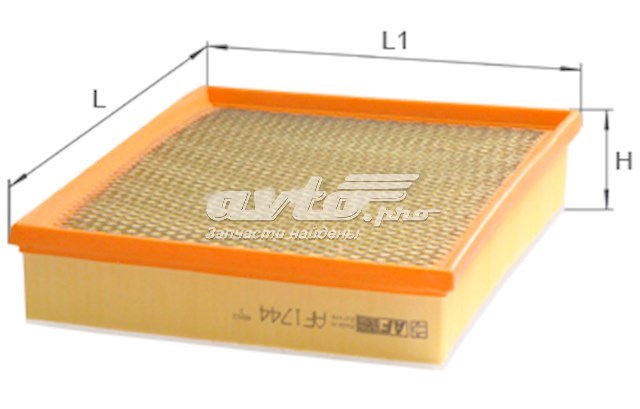 Do koszyka AF1744S Alpha Filter Filtr powietrza