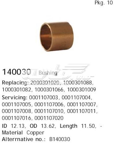 140030 Cargo Tuleja rozrusznika