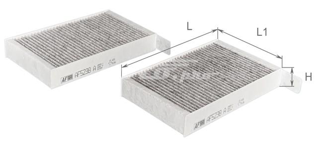 Filtr kabiny Alpha Filter AF5238A cena, od 15,57 USD