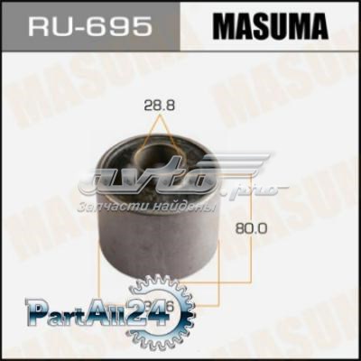 Silentblock przedniego wahacza dolnego Masuma RU695