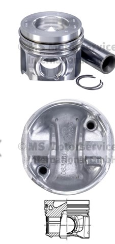 Tłok, komplet do jednego cylindru, STD Mahle Original 028PI00135000