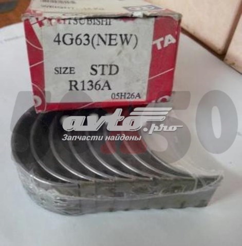 R136ASTD Taiho Panewki korbowodowe wału korbowego, zestaw, standardowe (STD)