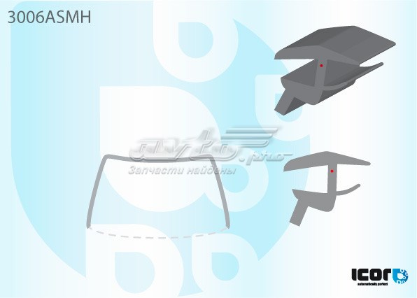 Listwa ochronna szyby przedniej do Daewoo Matiz  KLYA