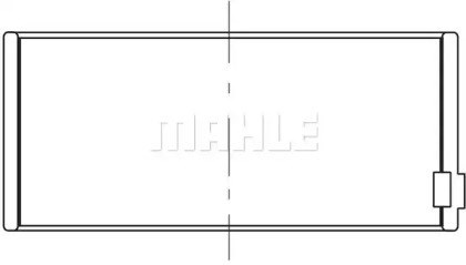 028PI00100001 Mahle Original Tłok, komplet do jednego cylindru, 1. naprawa (+0,25)