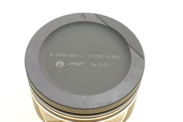 Tłok, komplet na 1 cylinder, 2. naprawa (+0,50) PXDAE4A35480502 AMP/Paradowscy