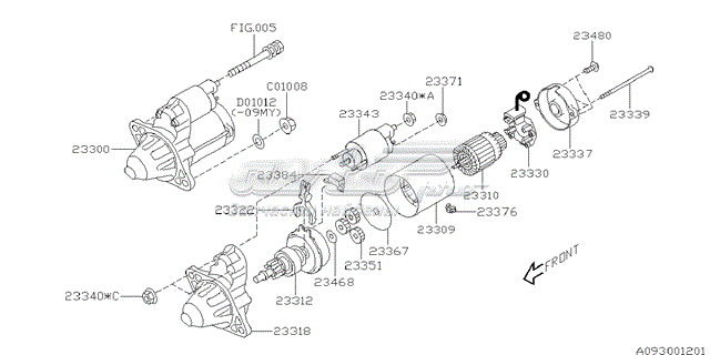 Rozrusznik 23300AA61A Subaru