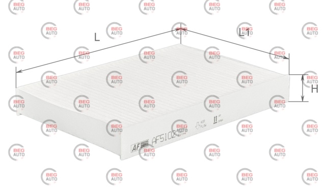 Filtr kabiny Alpha Filter AF5102 cena, od 9,33 USD