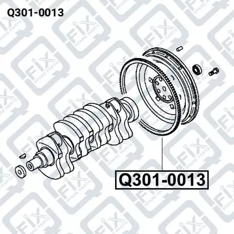 Wieniec koła zamachowego do Mitsubishi L 200 III K60, K70