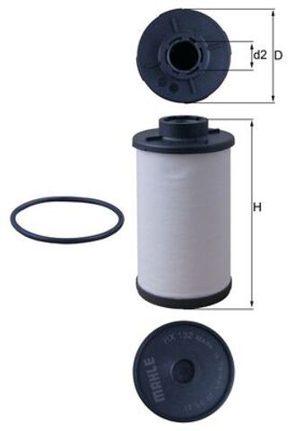 HX132D Mahle Original Filtr automatycznej skrzyni biegów