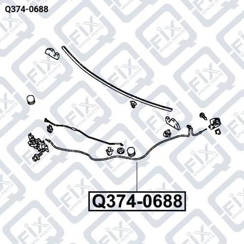 Linka otwierania maski Q-fix Q3740688