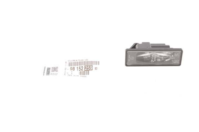 Do koszyka 9815225980 Peugeot/Citroen Lampa oświetlenia tylnej tablicy rejestracyjnej