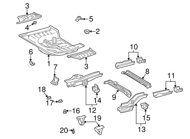 Do koszyka Wkładka dna nadwozia Toyota Carina E T19