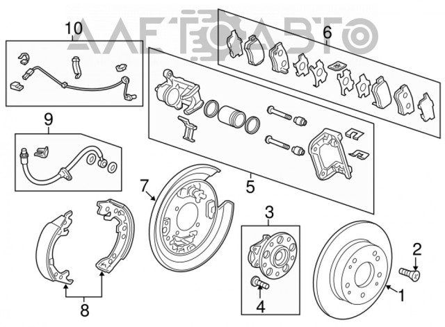 Do koszyka Piasta tylna Acura MDX III YD3