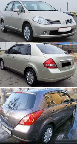 Lusterko wsteczne lewe Nissan Tiida ASIA