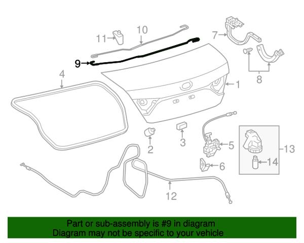 Amortyzator klapy bagażnika (3/5 drzwi-tylnych) Toyota 6453106370 cena, od 85,55 USD