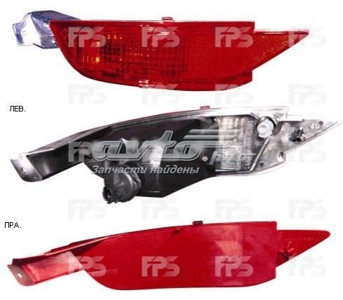 Lampa odblaskowa zderzaka tylnego prawa FPS FP2810F4P cena, od 19,46 USD