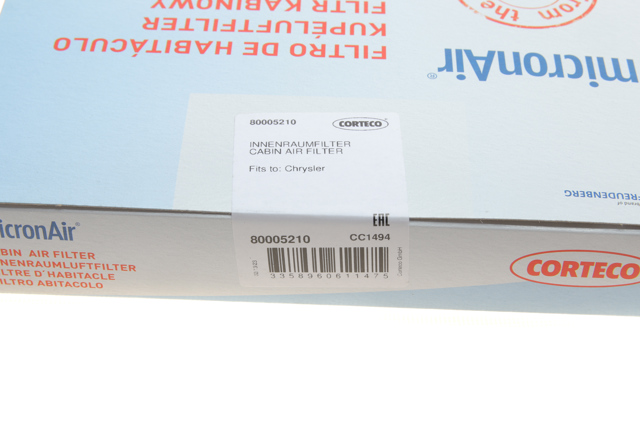 80005210 Corteco Filtr kabiny