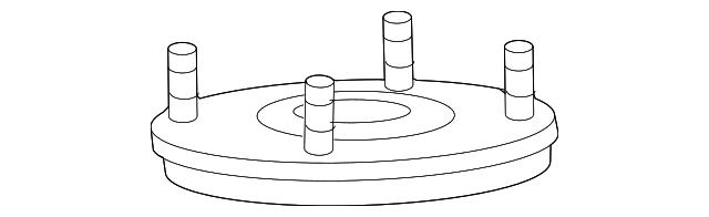 Poduszka amortyzatora przedniego 486090C030 Toyota