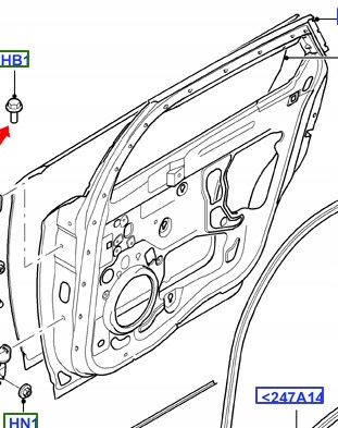 Drzwi tylne lewe do Ford Mondeo IV CA2