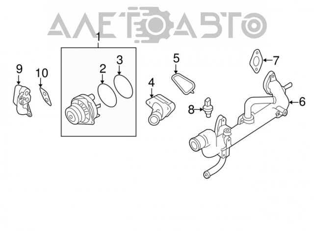 Do koszyka 212009HP0A Nissan/Infiniti Termostat
