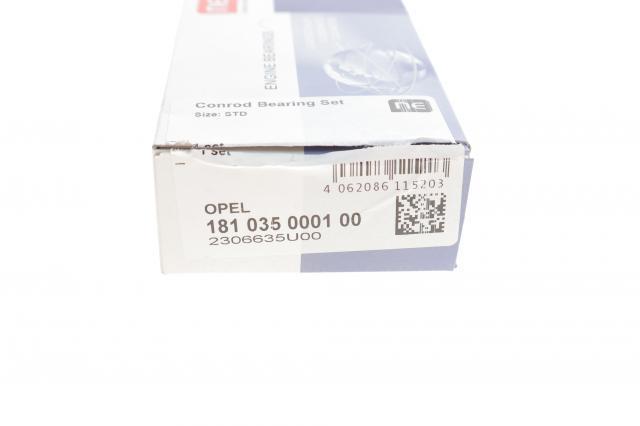 Panewki korbowodowe wału korbowego, zestaw, standardowe (STD) 181035000100 NE/NPR