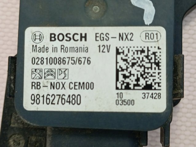 9816276480 Opel Czujnik tlenków azotu NOX przedni