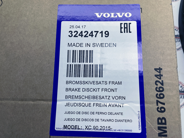 32424719 Volvo Tarcza hamulcowa przednia
