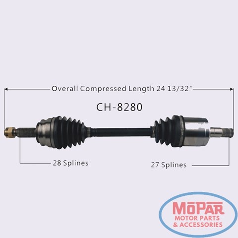 Półoś napędowa przednia lewa Trakmotive/Surtrack CH8280 cena, od 168,98 USD