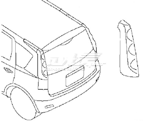 265549U00A Nissan lampa zespolona tylna prawa