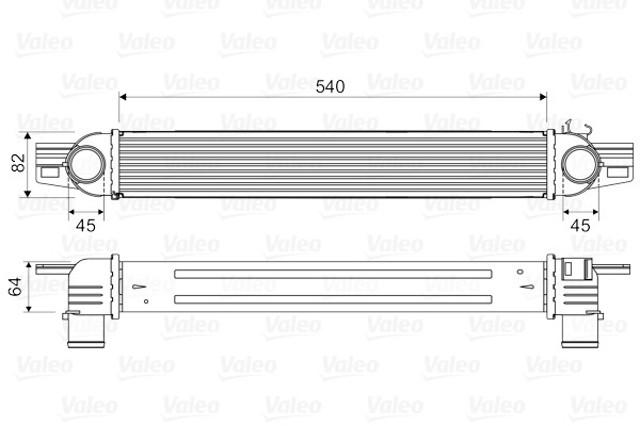 818545 VALEO Chłodnica intercoolera