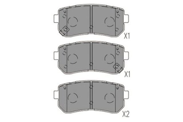 KBP-3059 Kavo Parts okładziny (klocki do hamulców tarczowych tylne)