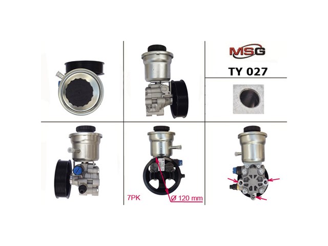 Pompa wspomagania hydraulicznego kierownicy MSG TY027